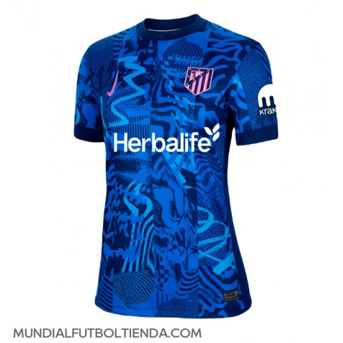 Camiseta Atletico Madrid Tercera Equipación Replica 2024-25 para mujer mangas cortas